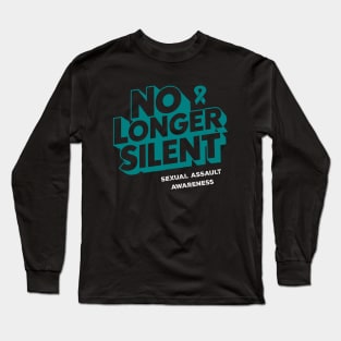 No Longer Silent, Sexual Assault Awareness Month Long Sleeve T-Shirt